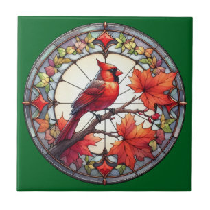 Autumn Bird Ceramic Tile