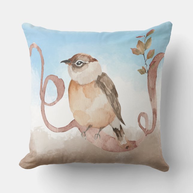 Autumn Bird  Cushion (Front)