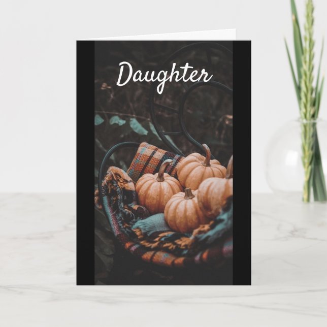 AUTUMN *BIRTHDAY WISHES* DAUTHER CARD (Front)