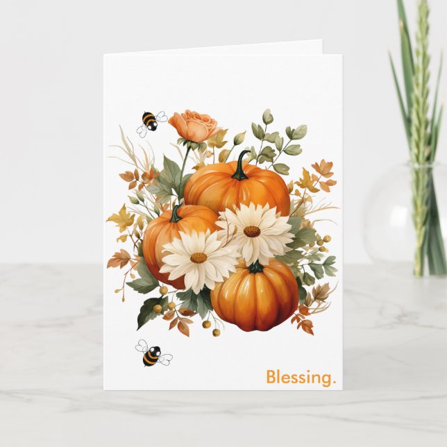 Autumn Blessing Card (Front)