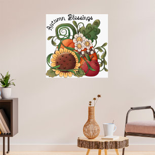 Autumn Blessings Nature Poster