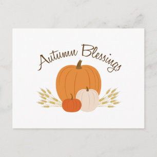 Autumn Blessings Postcard