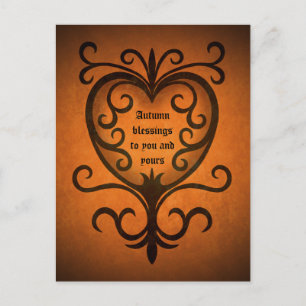 Autumn blessings to you and yours postcard