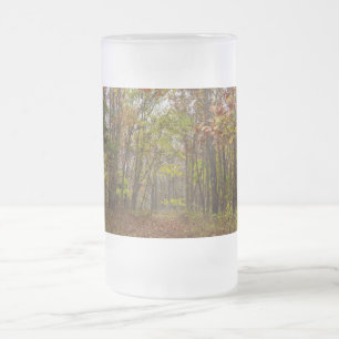 Autumn Bliss Frosted Glass Beer Mug
