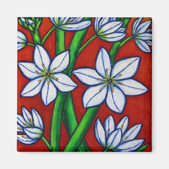 Autumn Bloom Red Magnet (Front)