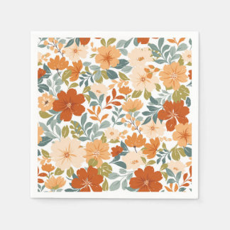 Autumn Blooms - Fall Garden Meadow Napkin