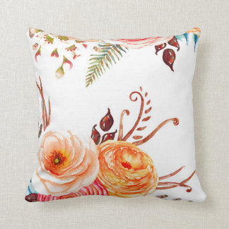 "Autumn Blooms" Throw Pillow