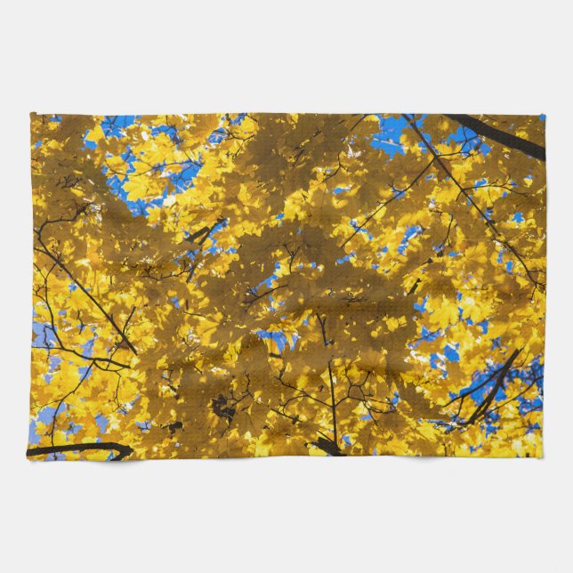 Autumn Blues Tea Towel (Horizontal)