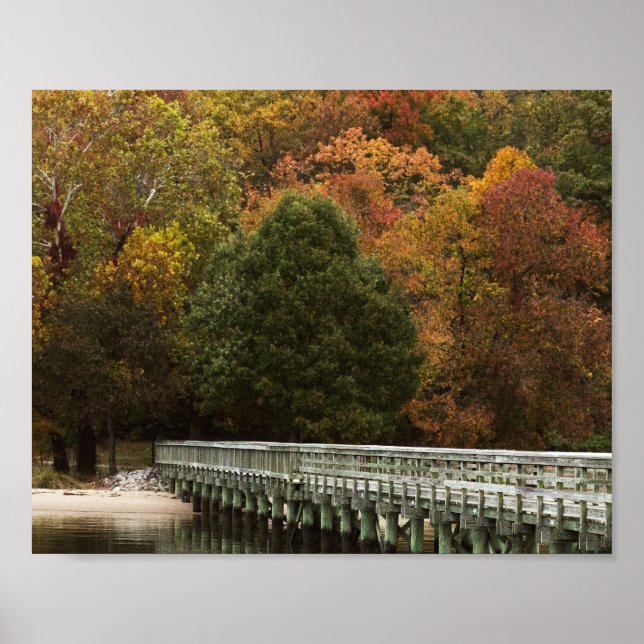 Autumn Boardwalk Poster (Front)