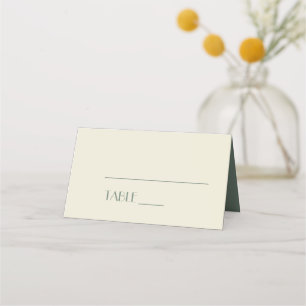 Autumn Boho Deco Cream Place Card Tent