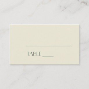 Autumn Boho Deco   Cream Wedding Place Card