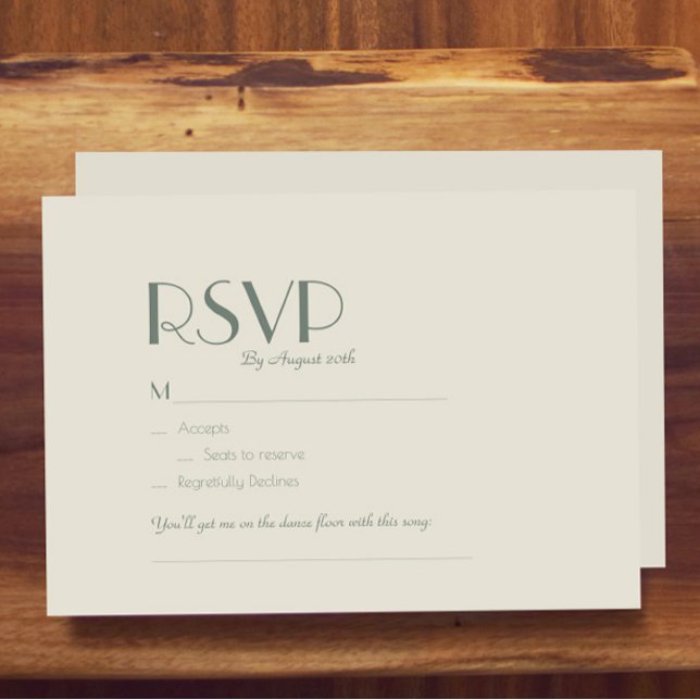 Autumn Boho Deco | Cream Wedding Song Request RSVP Card (Creator Uploaded)