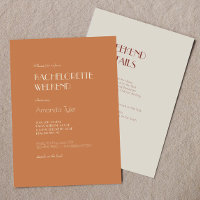 Autumn Boho Deco | Terracotta Bachelorette Weekend