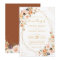Autumn Boho Floral Terracotta Geometric Wedding