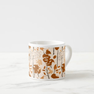 Autumn Botanical Leaves Minimalist Mug