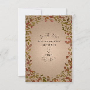 Autumn Botanical Save The Date