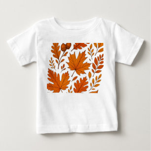 Autumn Botanical – Vintage Fall Leaves Baby T-Shirt