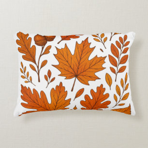 Autumn Botanical – Vintage Fall Leaves Decorative Cushion