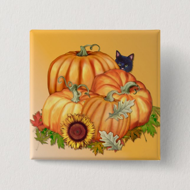 Autumn Bounty 15 Cm Square Badge (Front)