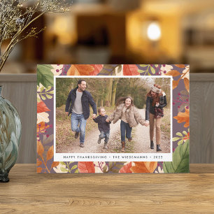 Autumn Bounty Thanksgiving Photo Card