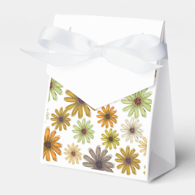 Autumn Bouquet Favour Box (Front Side)