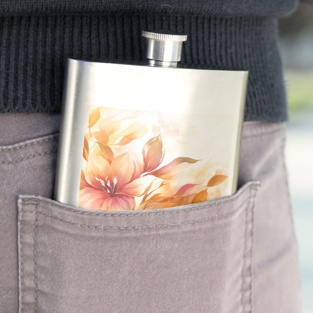 Autumn Bouquet Hip Flask (In Situ)
