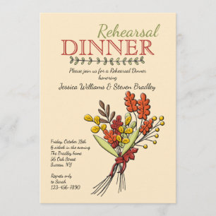 Autumn Bouquet Invitation
