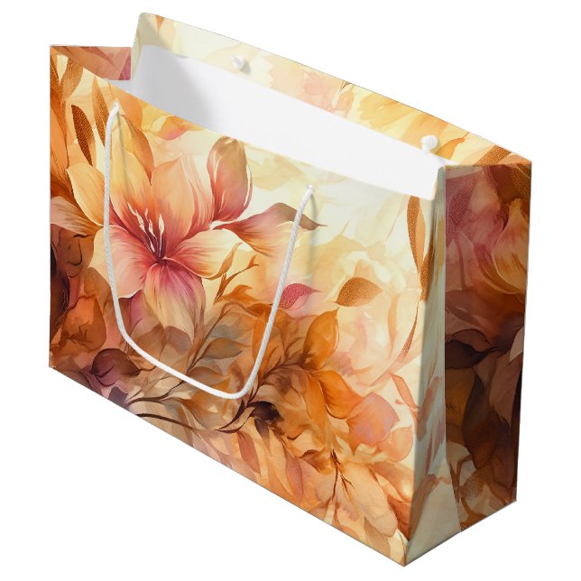 Autumn Bouquet Large Gift Bag (Front Angled)