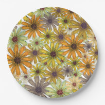 Autumn Bouquet Paper Plate