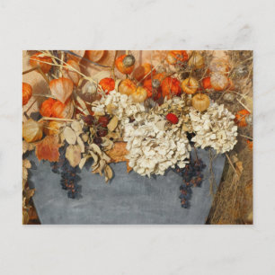 Autumn bouquet postcard