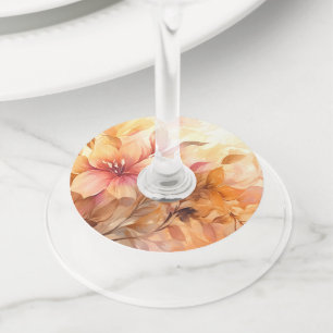 Autumn Bouquet Wine Glass Tag