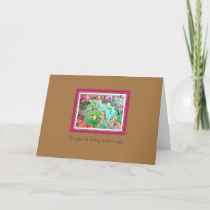 Autumn Bramble Guy Birthday Card