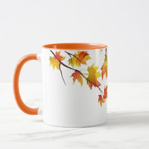 Autumn branch mug