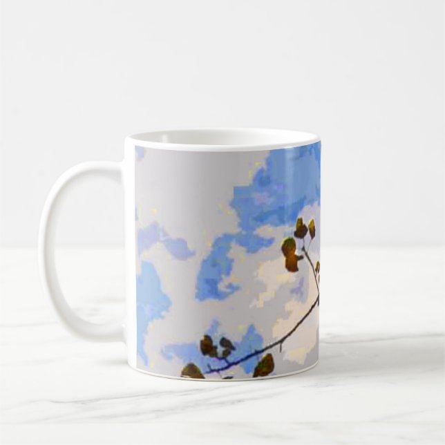 Autumn Branches Abstract Mug (Left)