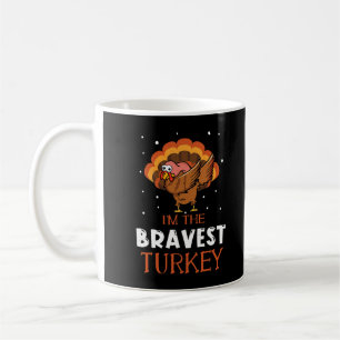Autumn Bravest Turkey Dab Dabbing Happy Thanksgivi Coffee Mug