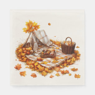 Autumn breakfast napkin