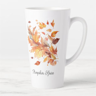 Autumn Breeze Maple Cascade, custom Latte Mug