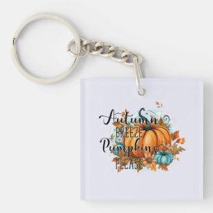 Autumn Breeze, Pumpkins Please – Cosy Fall Vibes Key Ring