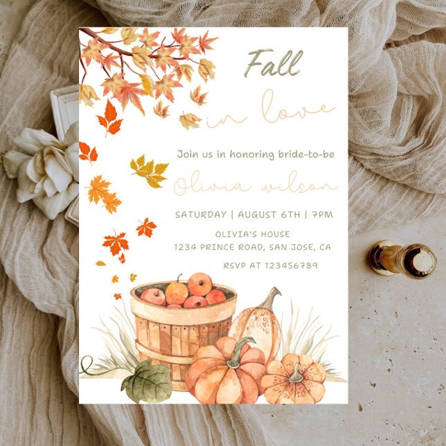 Autumn Bride Shower - Autumn Bride Shower Party Invitation (Creator Uploaded)