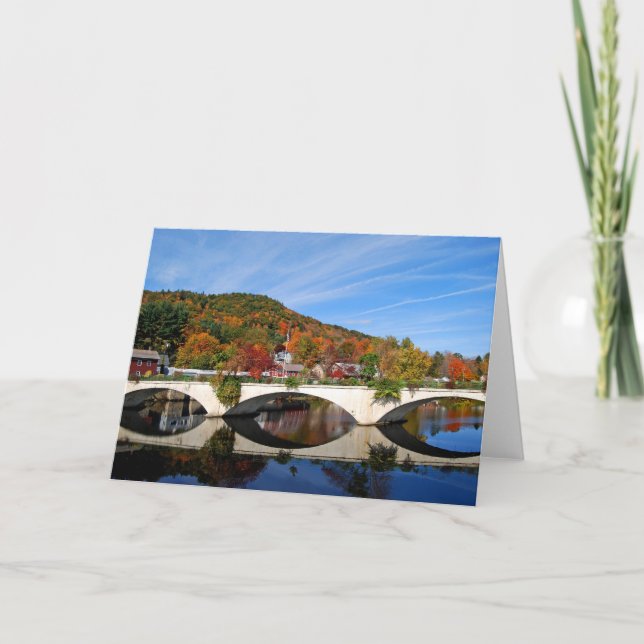 Autumn - Bridge of Flowers notecard (Front)