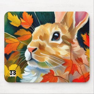 Autumn Bunny Mouse Mat