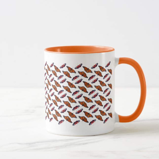 Autumn Butterfly Frenzy Mug (Right)