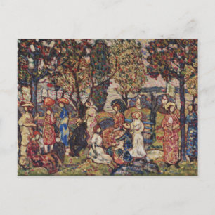 Autumn by Maurice Prendergast, Vintage Fine Art Postcard