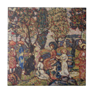 Autumn by Maurice Prendergast, Vintage Fine Art Tile