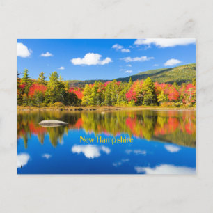 Autumn by the Lake, New Hampshire, Postcard