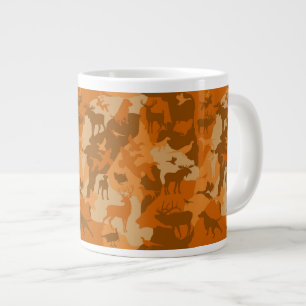 Autumn cammo/camoflauge/deer/elk/moose/hunting dog large coffee mug