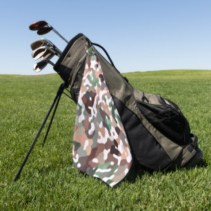 Autumn Camo Fall Colours Golf Towel