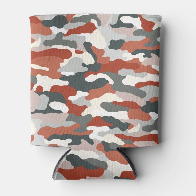 Autumn Camouflage Can Cooler (Front)