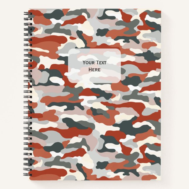 Autumn Camouflage Notebook (Front)