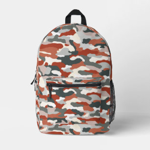 Autumn Camouflage Printed Backpack